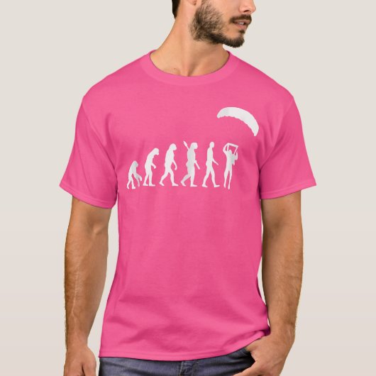Evolution Skydiving Paragliding Skydiver Skydiver T-Shirt (Vorderseite)