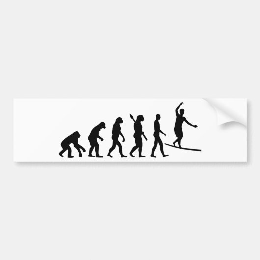 Evolution Slackline Autoaufkleber (Vorne)