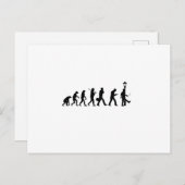 Evolution Smartphone - Funny Motive Postkarte (Vorne/Hinten)