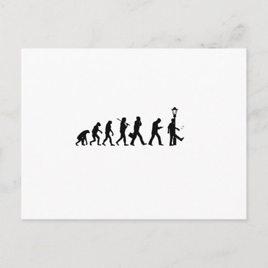 Evolution Smartphone - Funny Motive Postkarte (Vorderseite)