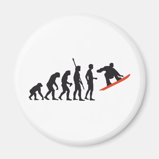 evolution snowboard magnet (Vorne)