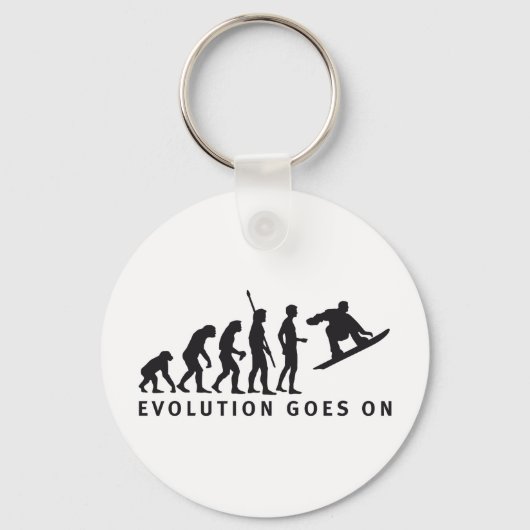 evolution snowboard schlüsselanhänger (Vorderseite)