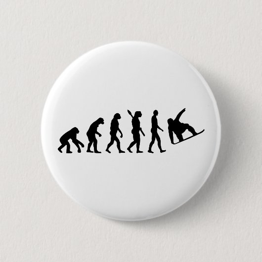 Evolution Snowboarden Button (Vorderseite)