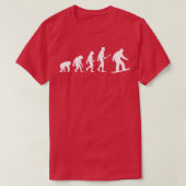 Evolution Snowboarden Funny Snowboard Männer Fraue T-Shirt (Design vorne)