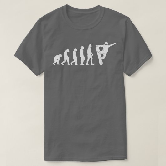 Evolution Snowboarder Snowboard Snowboarden T-Shirt (Design vorne)