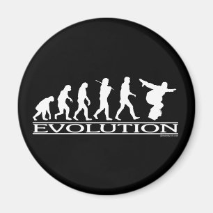 Evolution - Snowboarding Magnet