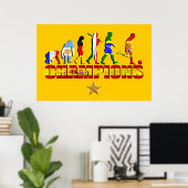Evolution Spaniens Fußball-Weltmeister Spanien Poster (Heimbüro)