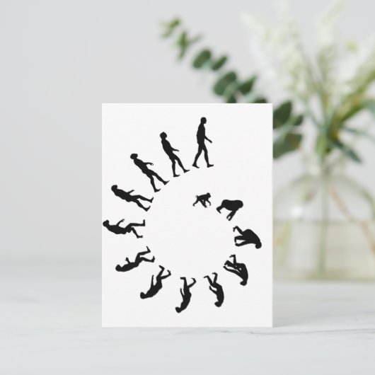 Evolution Spiral Postkarte (Stehend Vorderseite)