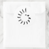 Evolution Spiral Runder Aufkleber (Tasche)