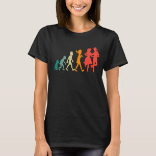 Evolution Square Dance Funny Retro T-Shirt