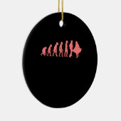 Evolution Square Dance Graphic Design Perfect Gift Keramik Ornament (Rechts)