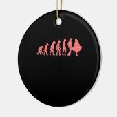 Evolution Square Dance Graphic Design Perfect Gift Keramik Ornament (Links)
