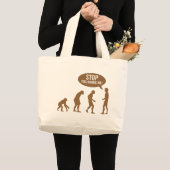 Evolution - stoppen Sie, mir zu folgen! Jumbo Stoffbeutel (Vorderseite (Produkt))