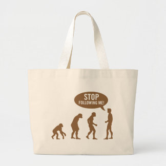 Evolution - stoppen Sie, mir zu folgen! Jumbo Stoffbeutel