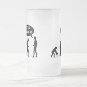 Evolution - stoppen Sie, mir zu folgen! Mattglas Bierglas (Mittel)