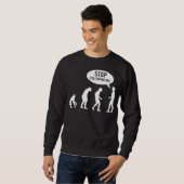 Evolution - stoppen Sie, mir zu folgen! Sweatshirt (Vorne ganz)
