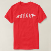 Evolution Surf Evolutionäre Biologie Homo sap T-Shirt (Design vorne)