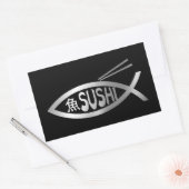 Evolution - Sushi Rechteckiger Aufkleber (Umschlag)