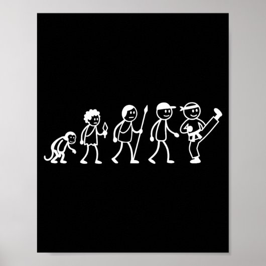 Evolution Taekwondo Karate Kung-Fu Sportarten Poster (Vorne)