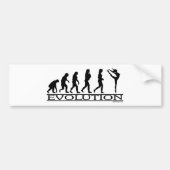 Evolution - Tanz Autoaufkleber (Vorne)