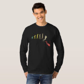 Evolution Tauchen Tauchen Unterwassertaucher T-Shirt (Vorne ganz)