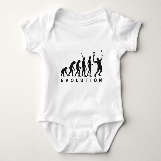 evolution tennis baby strampler (Vorderseite)