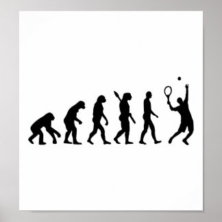 Evolution Tennisspieler Poster
