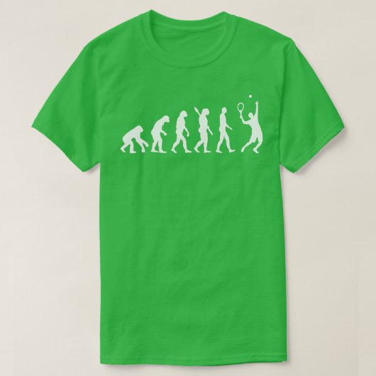 Evolution Tennisspieler T-Shirt (Design vorne)