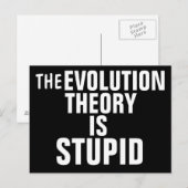 EVOLUTION THEORY IST STUPID-Postkarten Postkarte (Vorne/Hinten)
