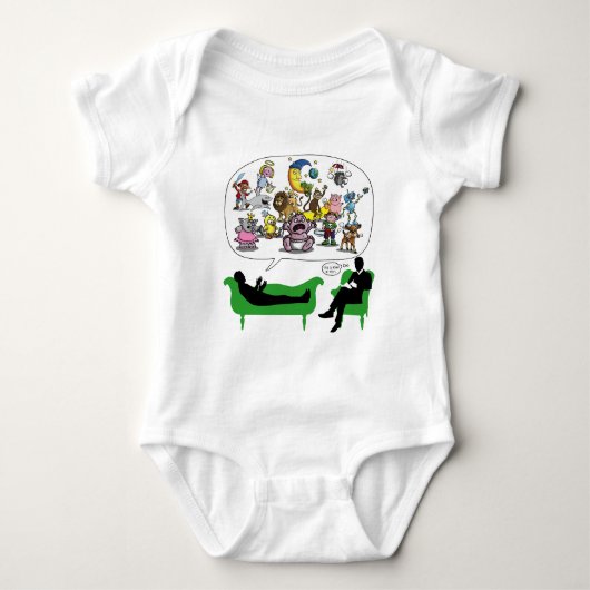 Evolution Therapist Psychologist Baby Strampler (Vorderseite)