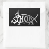 Evolution - Thor Rechteckiger Aufkleber (Tasche)