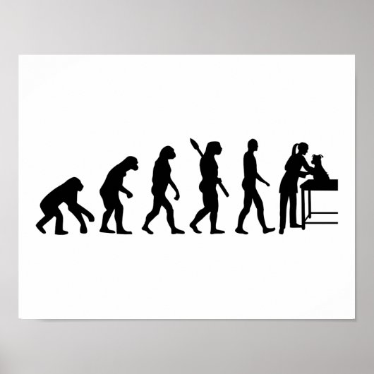 Evolution Tierärztin Poster (Vorne)