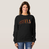 Evolution Töpferei Kunstgewerbe Kunst Sweatshirt (Vorne ganz)