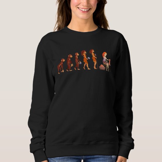 Evolution Töpferei Kunstgewerbe Kunst Sweatshirt (Vorderseite)