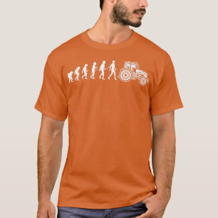 Evolution Traktorfahrer Landwirt Landwirtschaft Fe T-Shirt
