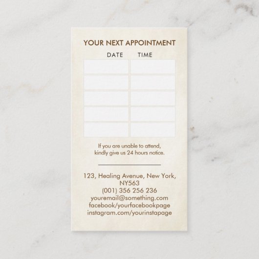 Evolution Tree of Life Visitenkarte (Rückseite)