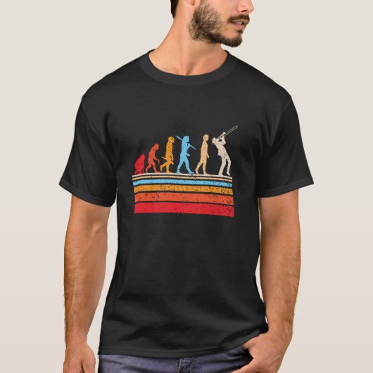 Evolution Trombonist Trombone Player Jazz Marching T-Shirt (Vorderseite)
