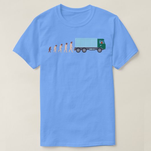 Evolution Trucker Truck Driver Funny Gift Idea 4 T-Shirt (Design vorne)