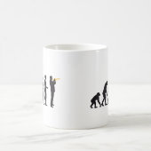 evolution trumpet player kaffeetasse (Mittel)