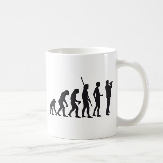 evolution trumpet player kaffeetasse (Rechts)