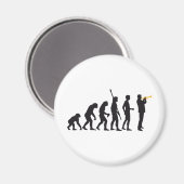evolution trumpet player magnet (Vorderseite/Rückseite)