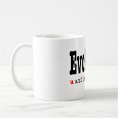 Evolution: u und i sind Teil davon - Kaffeetasse (Links)