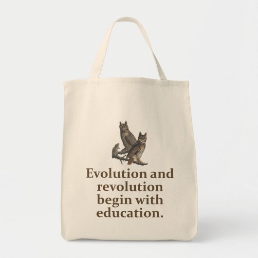 Evolution und Revolution - Bildung Tragetasche (Vorne)