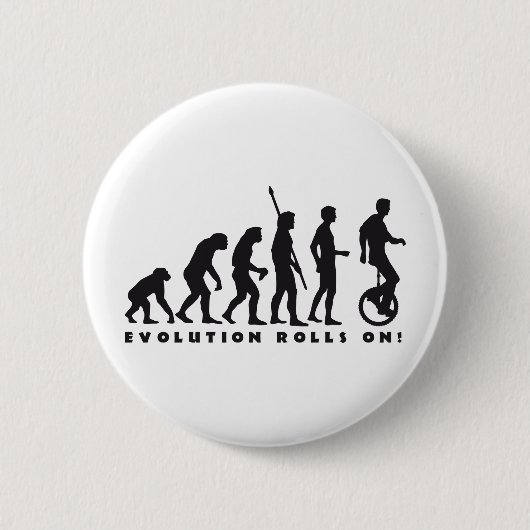 evolution unicycle button (Vorderseite)