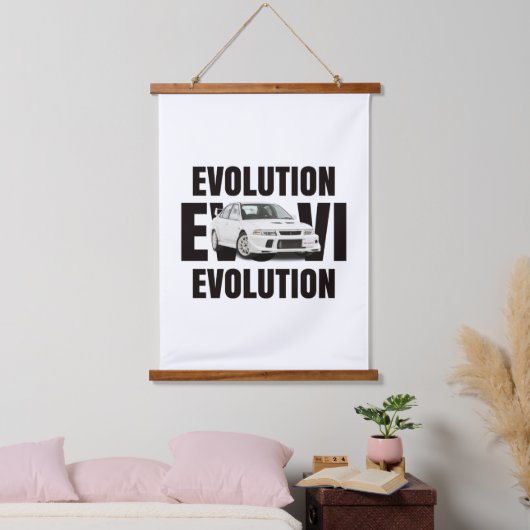 EVOLUTION VI WANDTEPPICH MIT HOLZRAHMEN (Schlafzimmer)