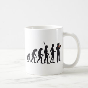 evolution violin kaffeetasse