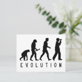 Evolution: Vogelbeobachter Postkarte (Stehend Vorderseite)