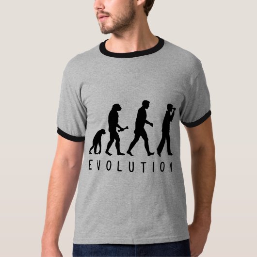 Evolution: Vogelbeobachter T-Shirt (Vorderseite)