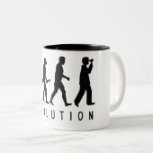 Evolution: Vogelbeobachter Zweifarbige Tasse (VorderseiteRechts)