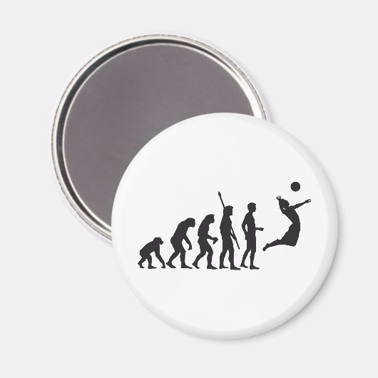evolution volleyball magnet (Vorderseite/Rückseite)